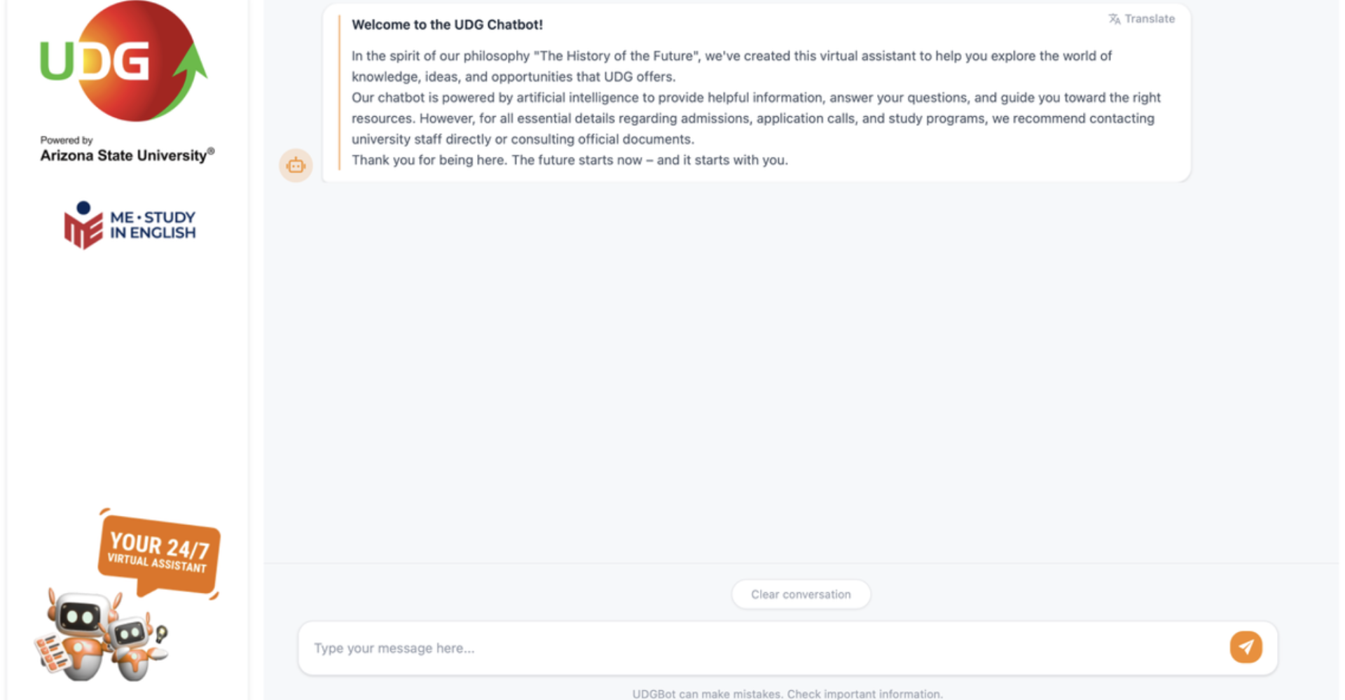 UDG Launches Multilingual Chatbot to Strengthen Support for International Students